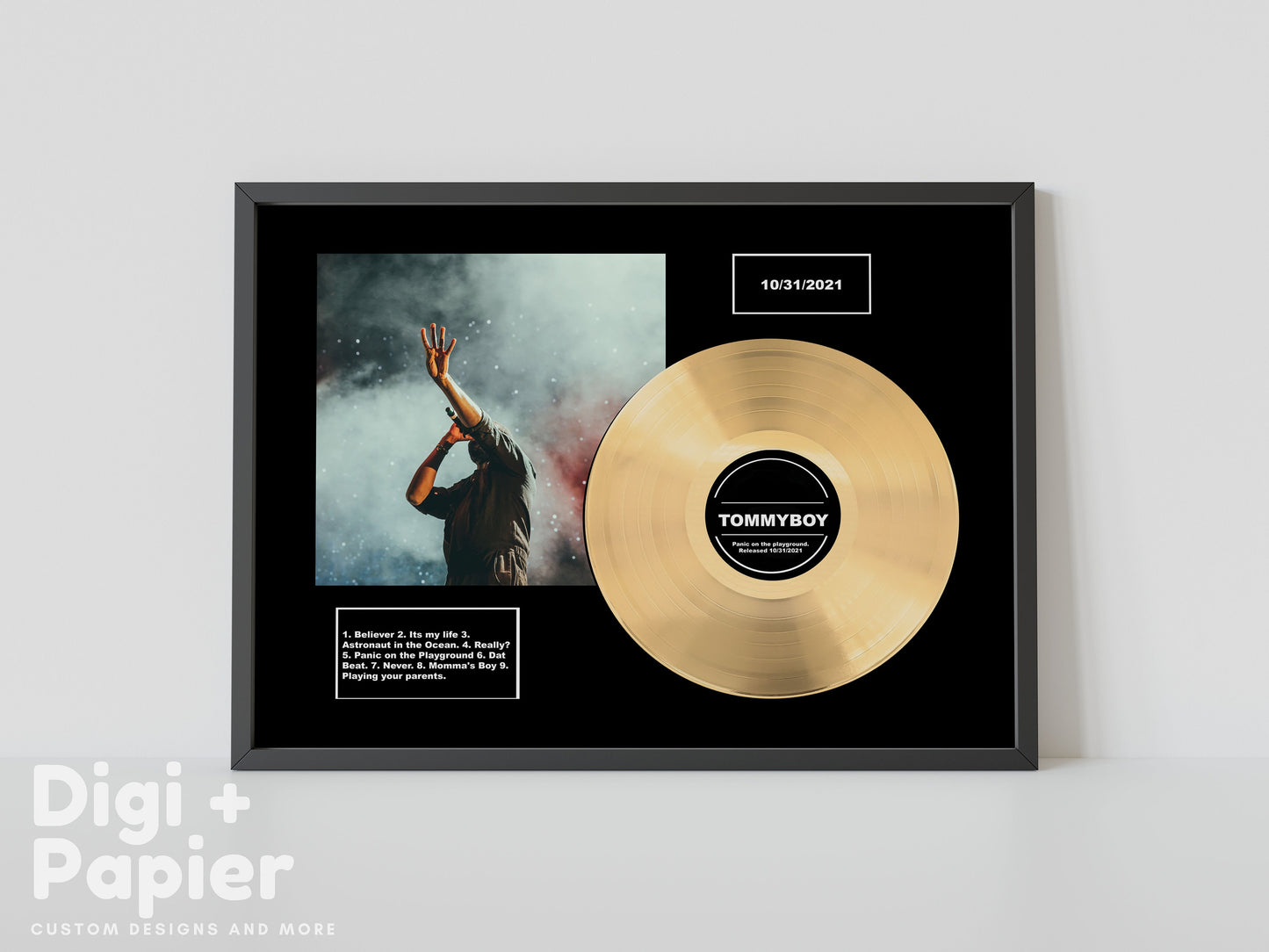 Vinyl Record Frame, Vinyl Record Display, Record Frame  Cover , Record Album Frames , Gold Vinyl Album Frames, Vinyl Display Shelf, gift