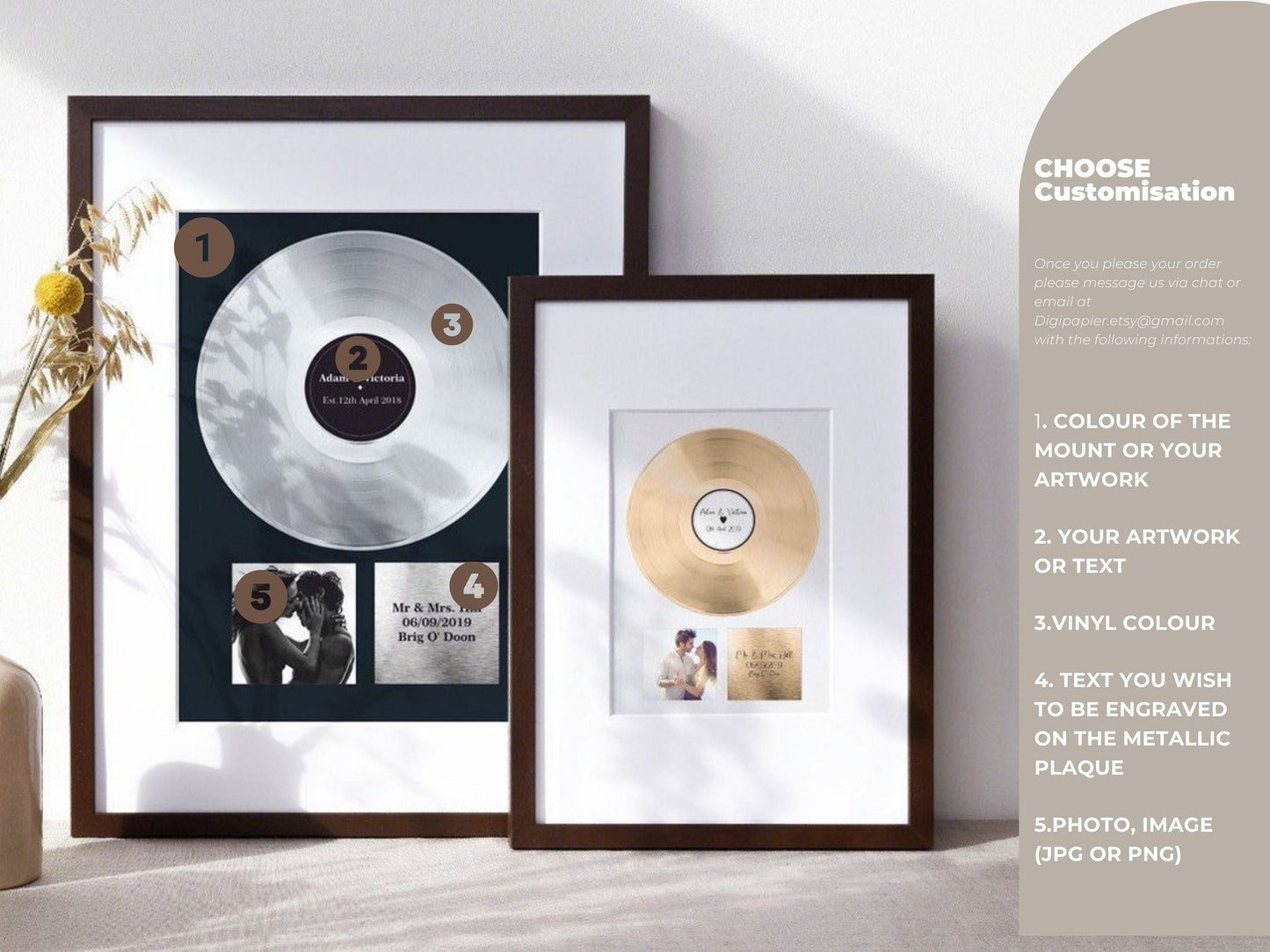 Valentine's Music Gift , Personalised Vinyl Record , Custom Vinyl Record for Romantic Gift Vinyl Record Decor , Long Distance Boyfriend Gift