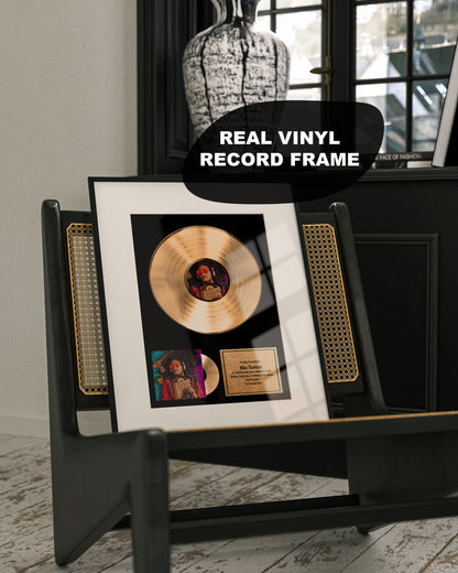 Gold Vinyl Record , 10 Year Anniversary Gift for Husband , Custom Vinyl Record , Custom Plaque for Music Lovers , Vinyl Record for Memorial