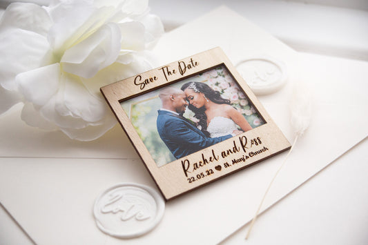 Save The Date Magnet | Custom Gift Favor | Wedding Thank You Magnet | Card Only | Customize Magnets | Wedding Invitation | Photo Invitation