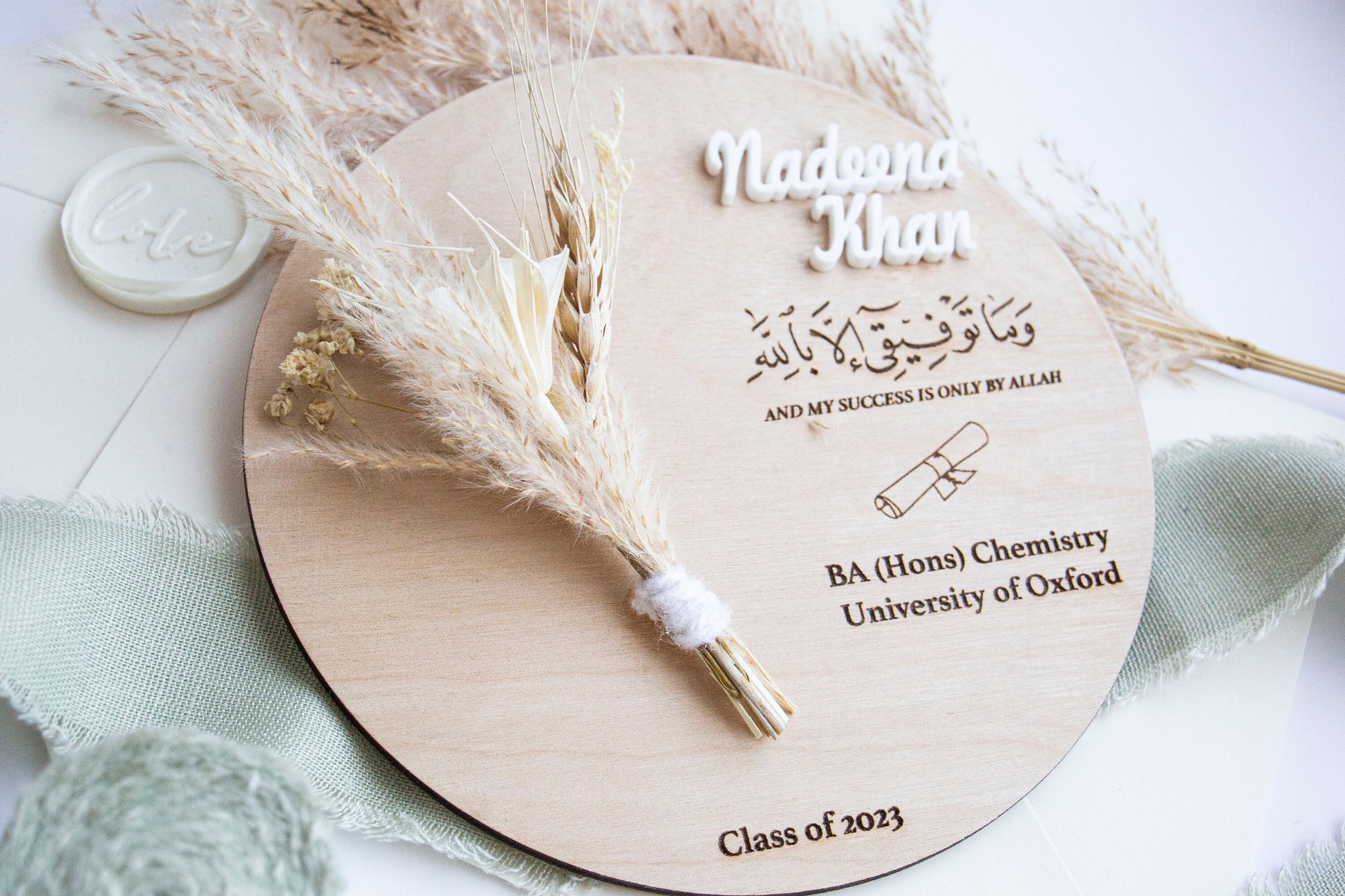 Muslim Graduation Gift | Gift for her | Muslim Graduation Gift For Her | Personalised Islamic Graduation Plaque | Any YEAR Congratulations