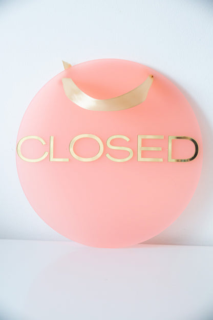 Business Sign | Door Sign | Salon Sign | Business Signage | Bar Sign | Reversible Open Closed Sign | 3D sign | Open Closed Sign | Beauty
